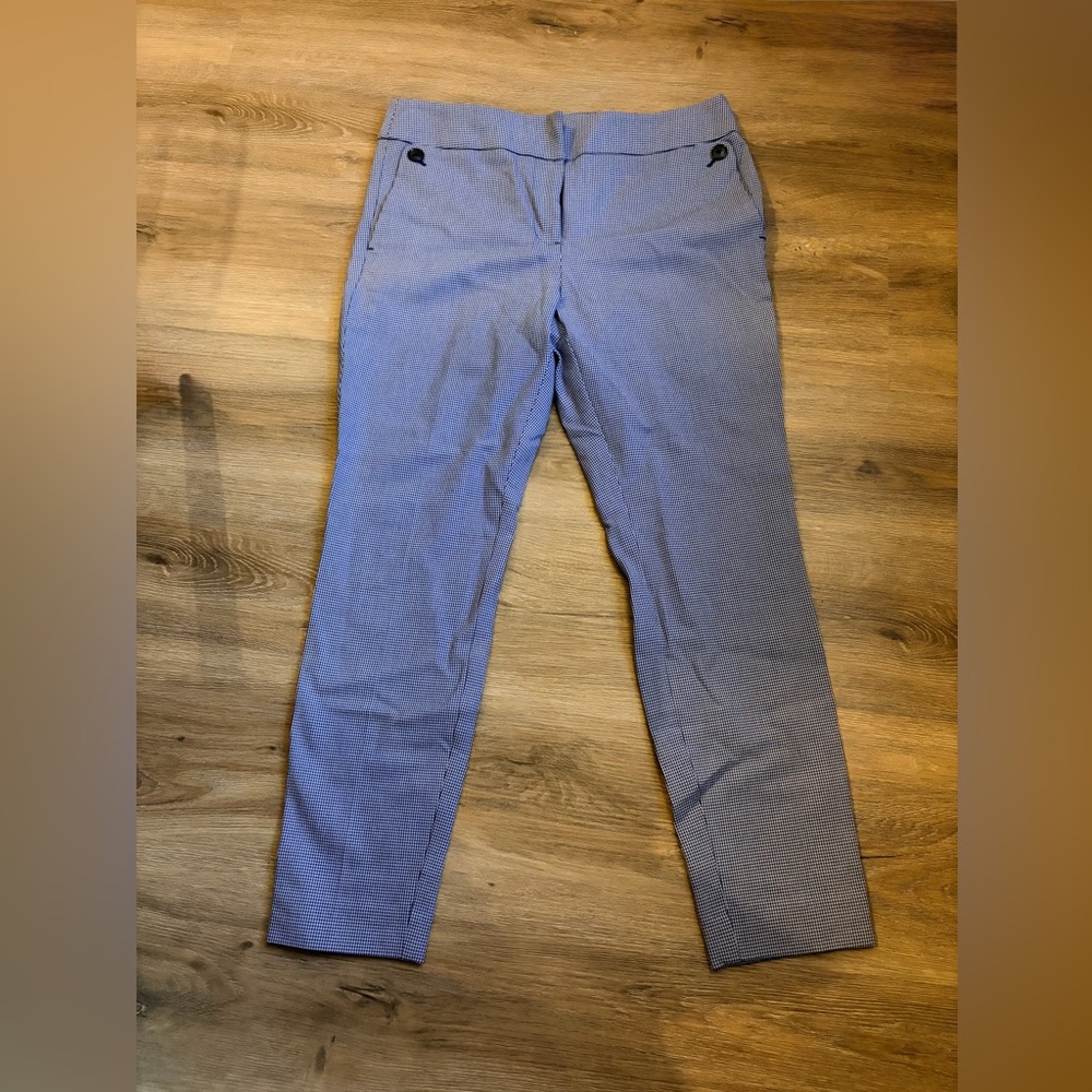 Loft Blue Houndstooth trouser